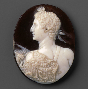 Cameo portrait of Emperor Augustus